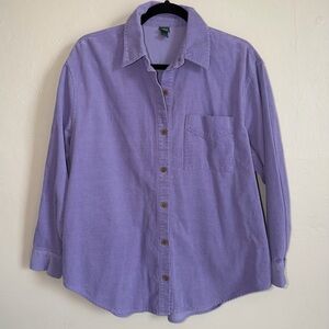 Wild Fable Light Purple Corduroy Casual Button Down Shirt / Jacket